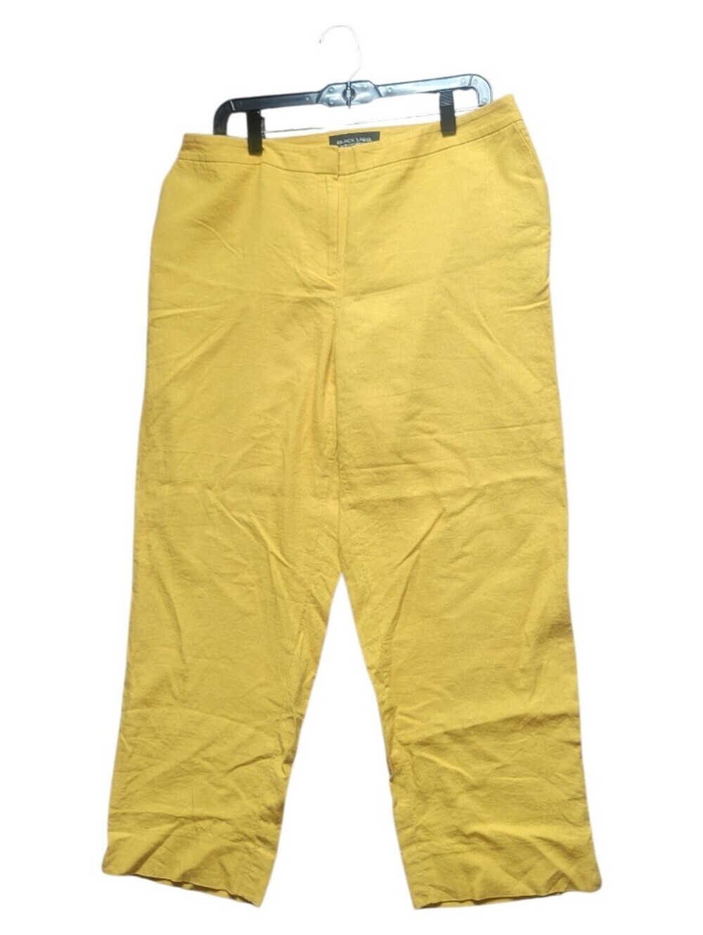 Black Label Mustard Yellow High-Rise Trousers